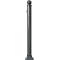 Ornamental bollard | Series 474B | � 76 mm | foldable, self-engaging lockto be fixed by plugs, with base plate 100 x 150 mm | with Euro profile cylinder lock and three keys | with 1 eyelet